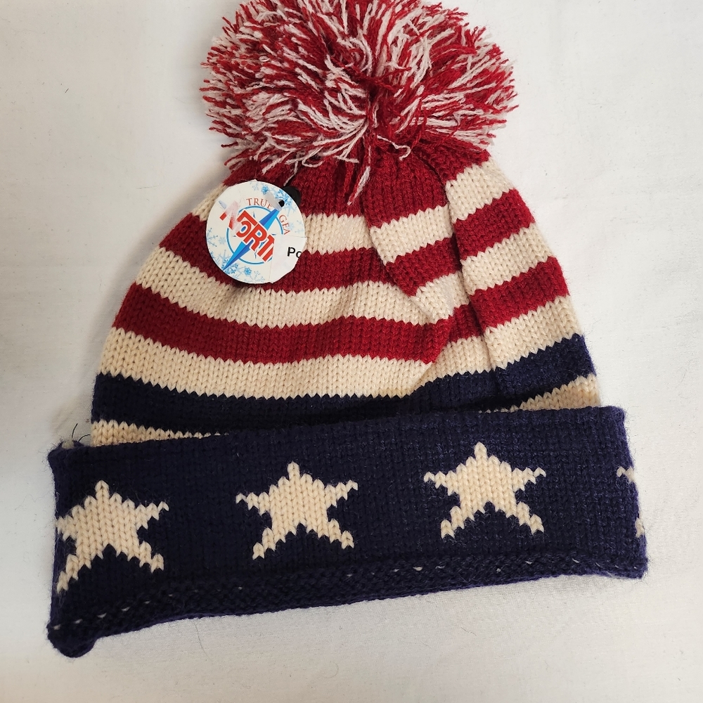 True Gear North Red White and Blue Beanie
